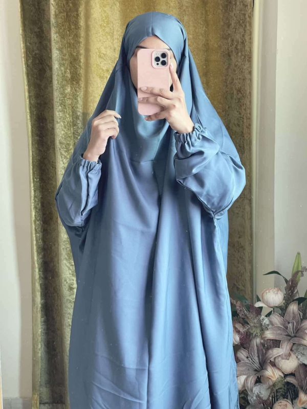 3 Piece Jilbab - Baby Blue Attires For Muslimah