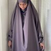 3 Piece Jilbab - Muavish Brown Attires For Muslimah