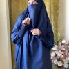 3 Piece Jilbab - Navy Blue Attires For Muslimah