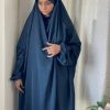 3 Piece Jilbab - Navy Blue Attires For Muslimah