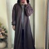 Hoodie Abaya (Dark Brown)
