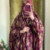 Full Coverage Namaz Chadar with Sleeves + Niqab (Mix Lawn) Attires For Muslimah