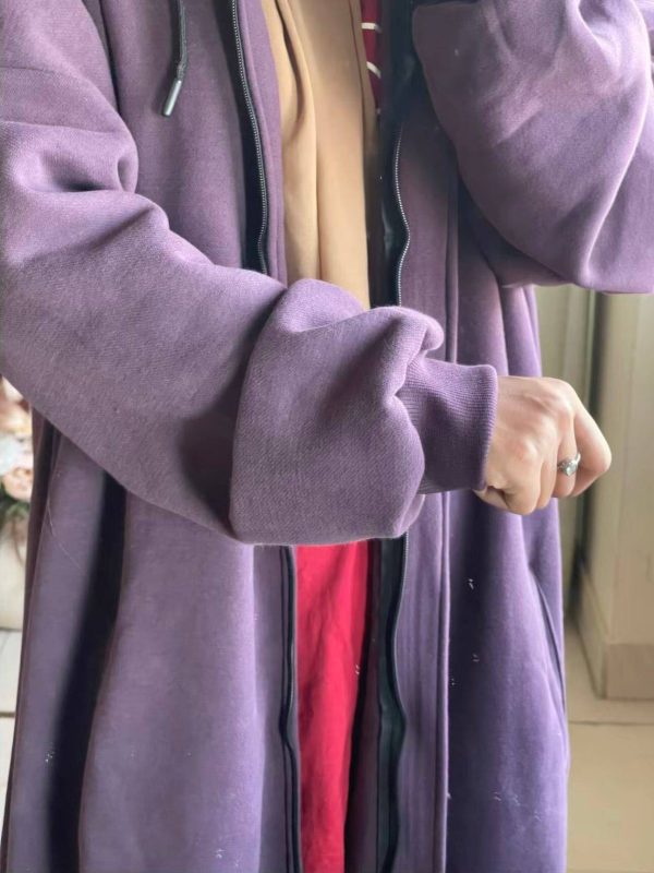 Hoodie Abaya (Deep Purple) Attires For Muslimah