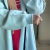 Hoodie Abaya (Sky Blue) Attires For Muslimah